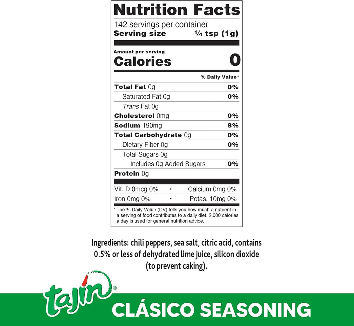 Tajin Classic Chilli & Lime Seasoning 142g