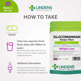 Lindens Glucomannan (Konjac Fibre) 500mg - 90 Capsules - image 4