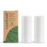 Georganics Dental Floss Refill - Spearmint 2x 50m