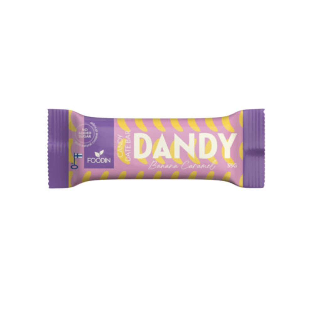 Foodin Dandy Candy Date Bar Banana Caramel 35g - 18 Pack