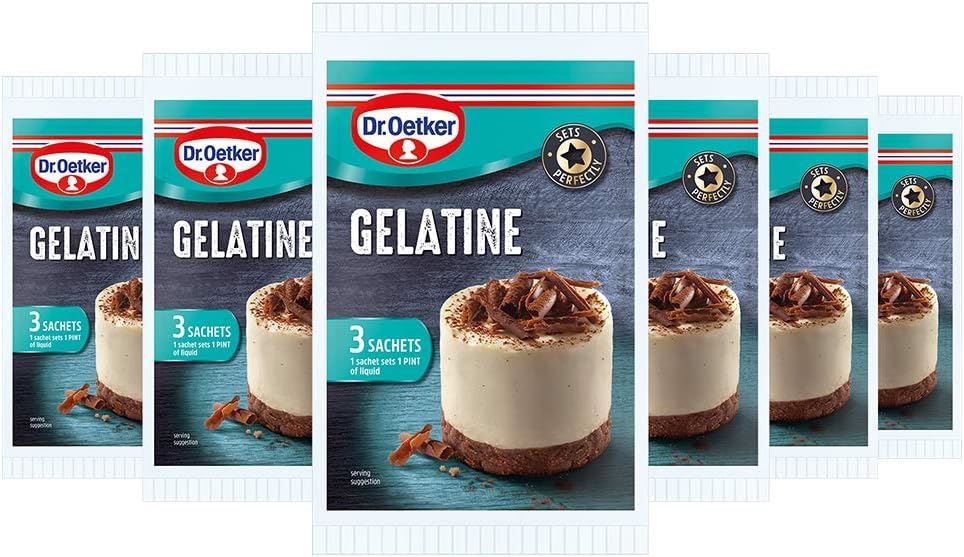 Dr. Oetker Gelatine Sachets 3 x 12g - Pack of 6