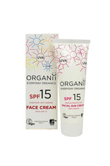Organii SPF15 Anti Ageing Facial Sun Cream 50ml