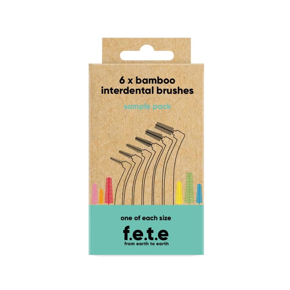 From Earth to Earth Interdental Brushes Sample Pack One Of Each Size - 6 Pack