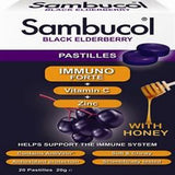 Sambucol Pastilles Immuno Forte Vit C and Zinc with Honey 20 Pastilles