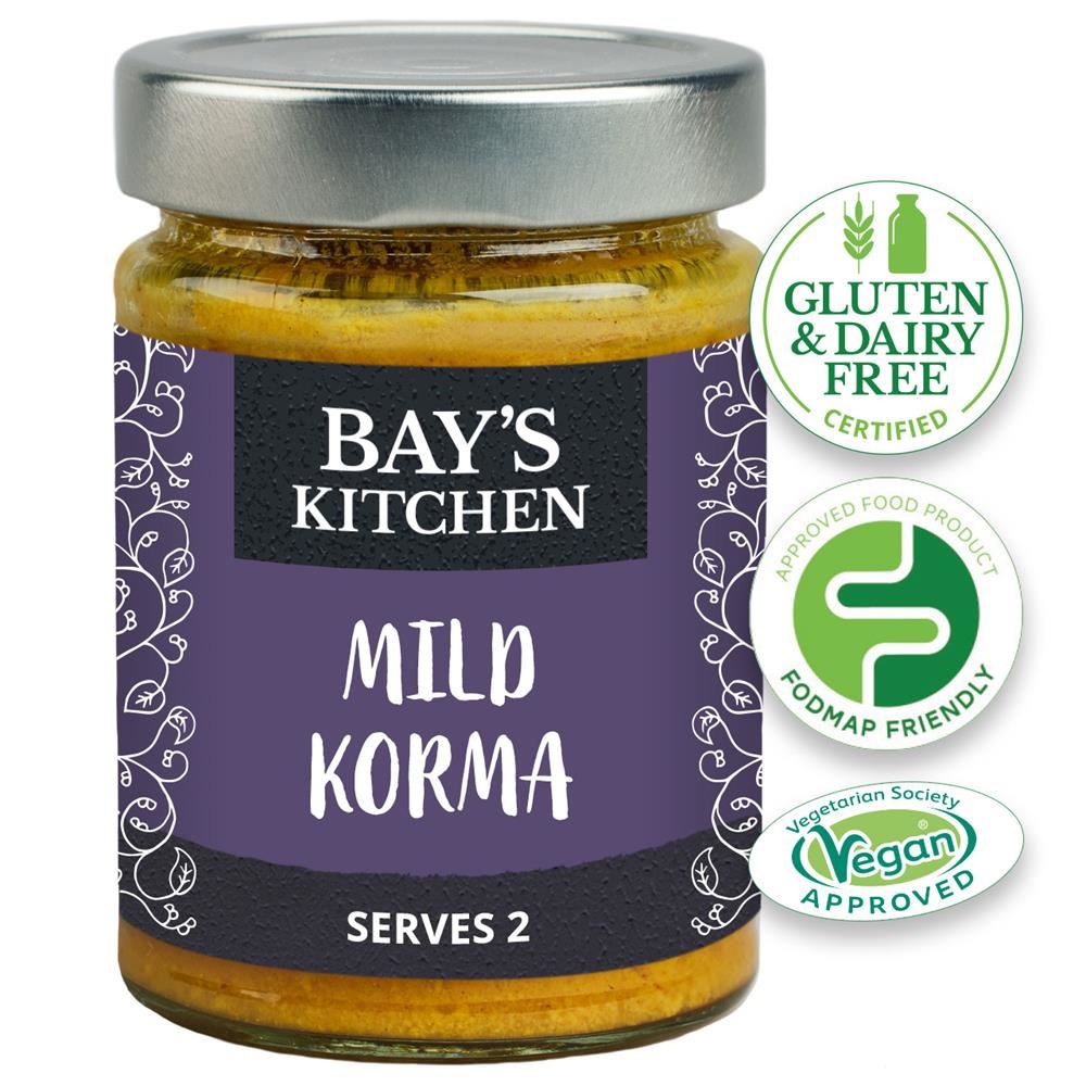 Bays Kitchen Mild Korma Stir-in Sauce Low FODMAP Vegan 260g