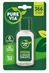 Pure Via Stevia Liquid Drops 55ml - 6 Pack