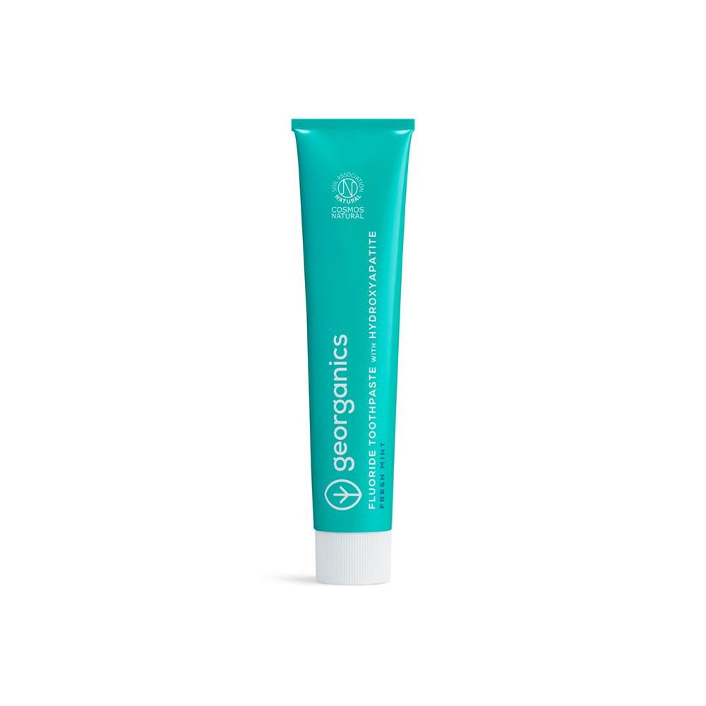 Georganics Toothpaste with Hydroxyapatite - Fresh Mint - with fluoride 75ml