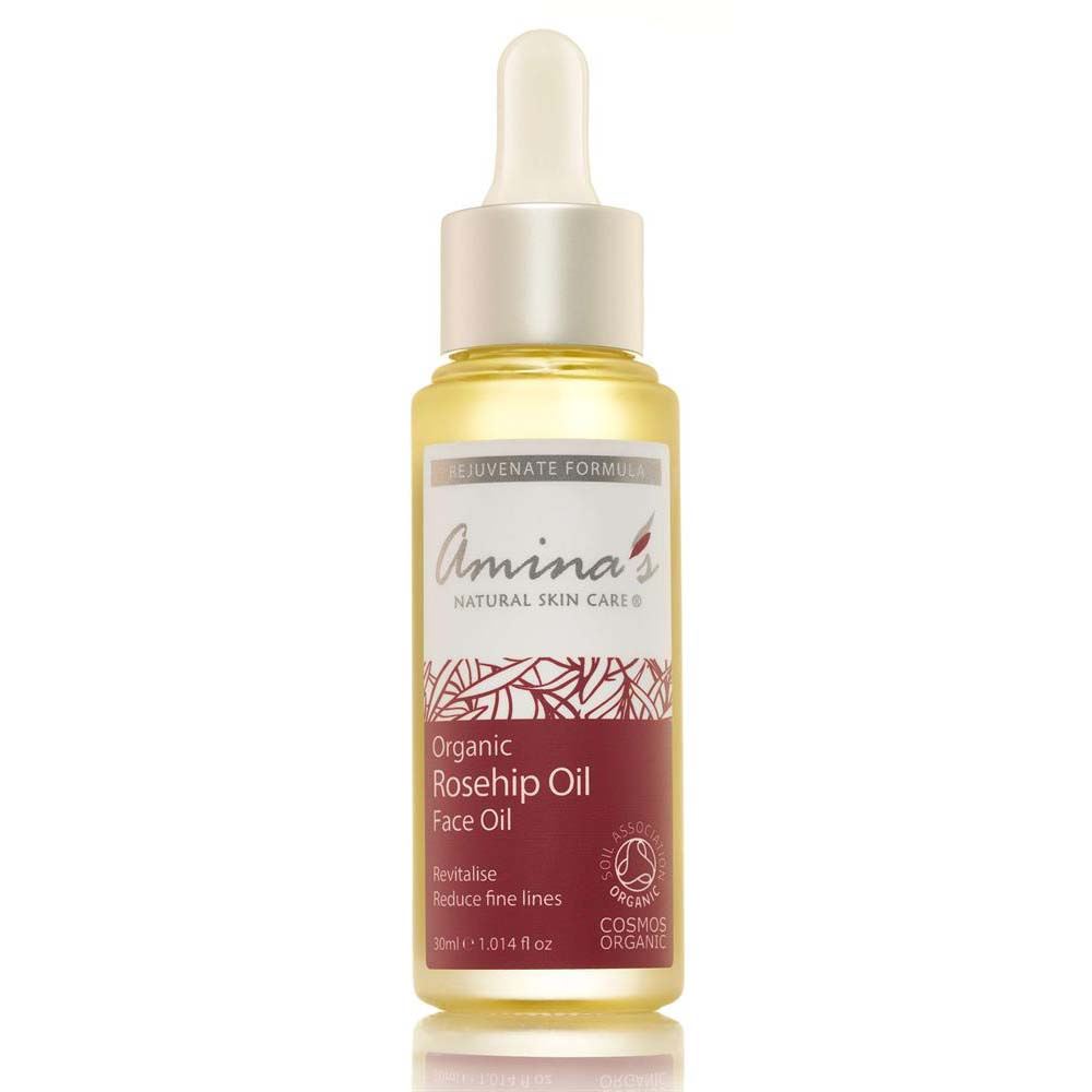 Amina's Natural Skincare Pure Organic Rosehip Seed Face Oil Dropper 30ml