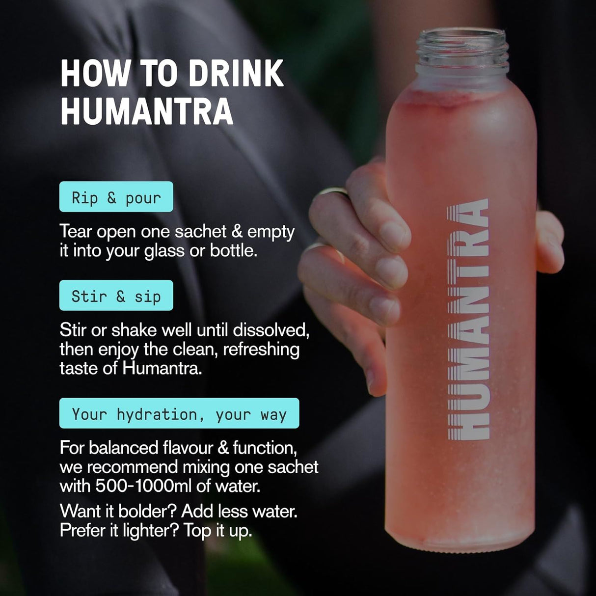 Humantra Electrolyte Powder Berry Pomegranate 20 Sachets - Hydration Drink Mix with 6 Electrolytes, Vegan, Sugar Free, Gluten Free