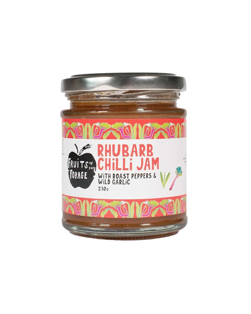 Fruits of the Forage Rhubarb Chilli Jam 210g
