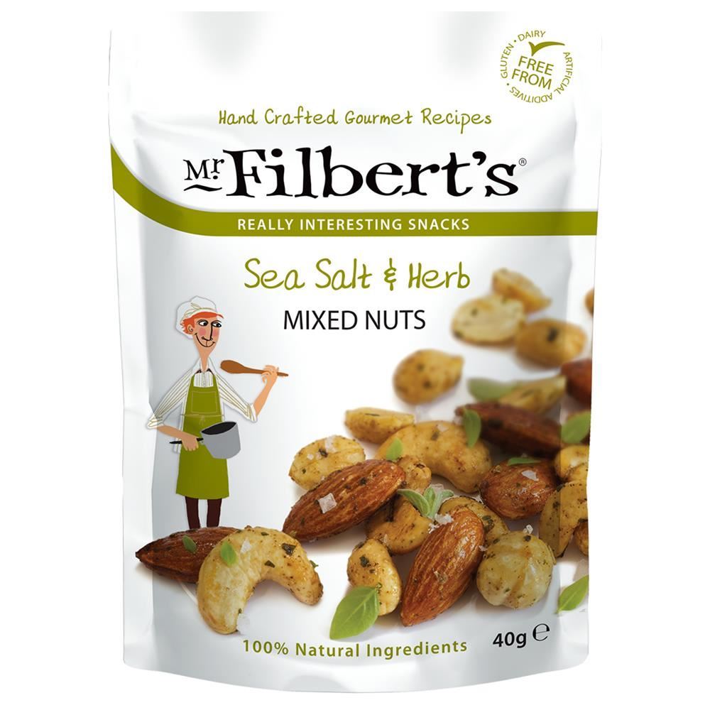 Mr Filberts Sea Salt and Herb Mixed Nuts 40g - 20 Pack