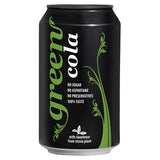 Green Cola 330ml Can - No calorie stevia sweetened cola - 6 Pack