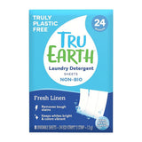 Tru Earth Laundry Detergent Strips Fresh Linen 24 washes - 2 Pack