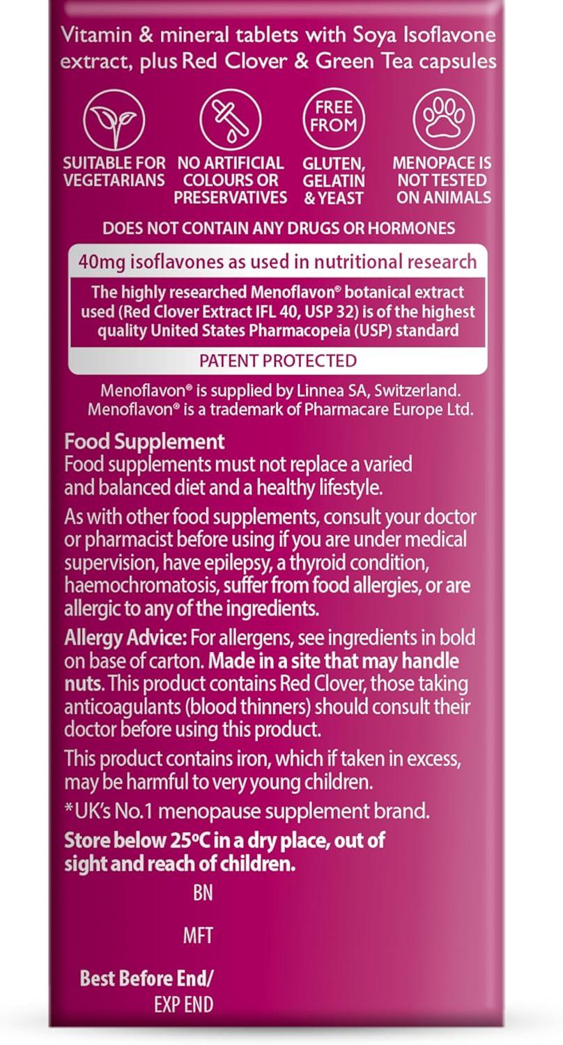 Vitabiotics Menopace Red Clover Dual Pack 56 Tablets