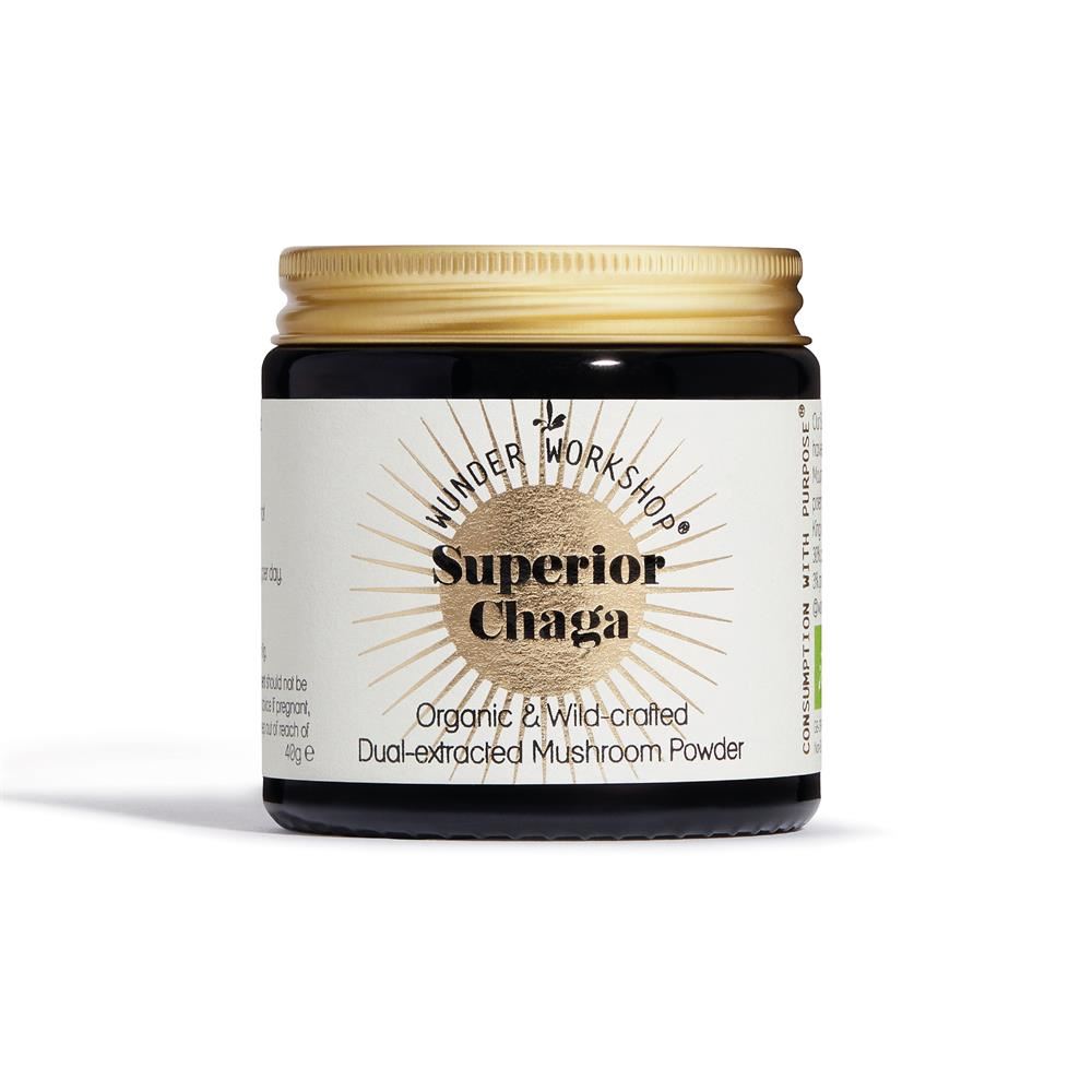 Wunder Workshop 10:1 concentrated extract made from 100% wild-harvested Chaga 40g