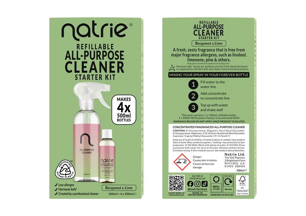 Natrie Starter Kit containing all purpose concentrate & forever bottle