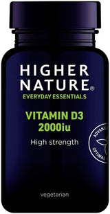 Higher Nature High Strength Vitamin D3 60 Vegetarian Capsules