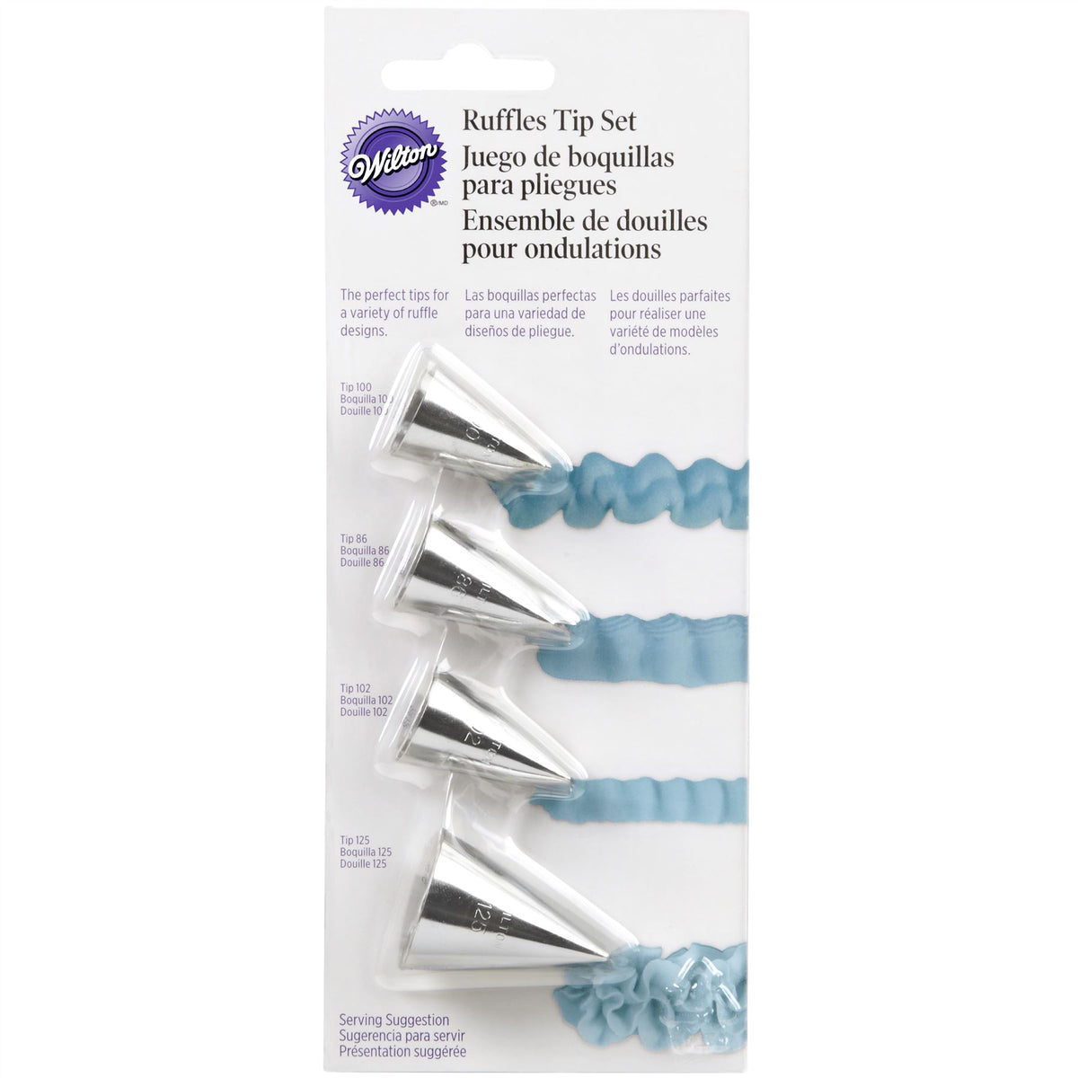 Wilton Decorating 4Pc Ruffles Tip Set – Health Plus Living