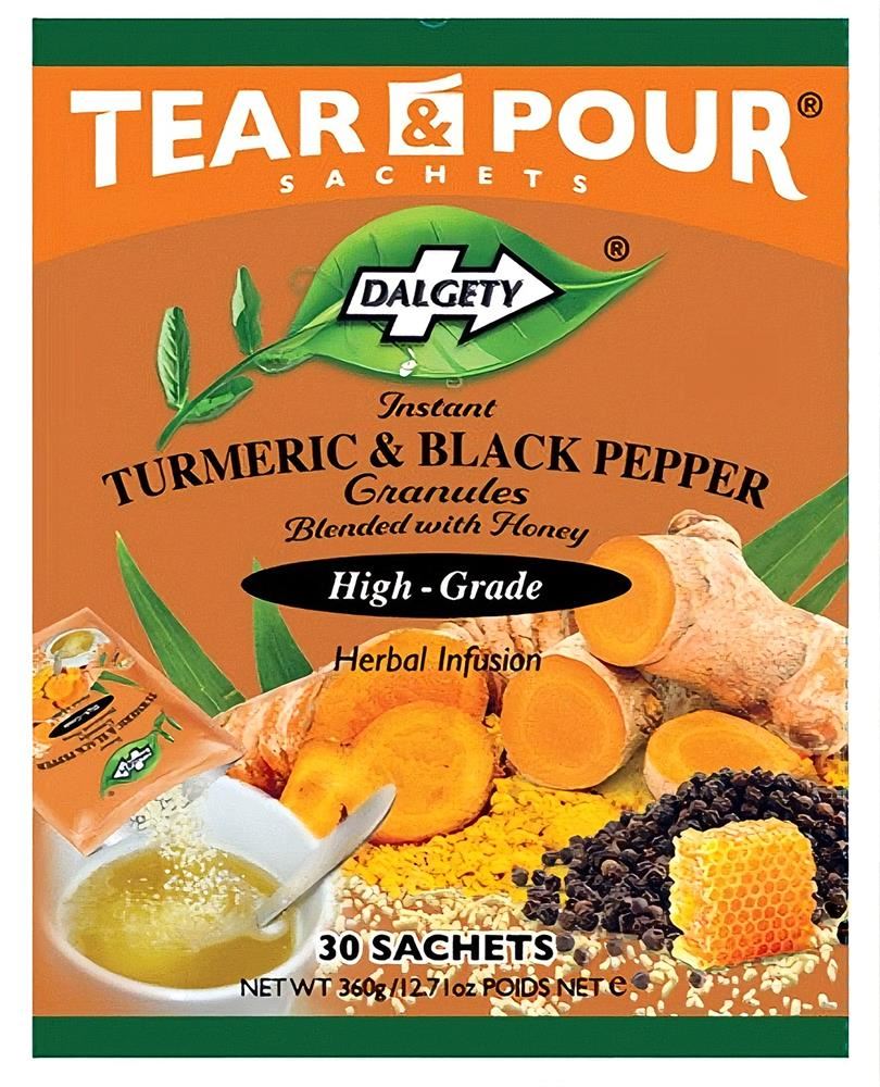 Dalgety Teas Instant Turmeric & Black Pepper Tea 30 Sachets