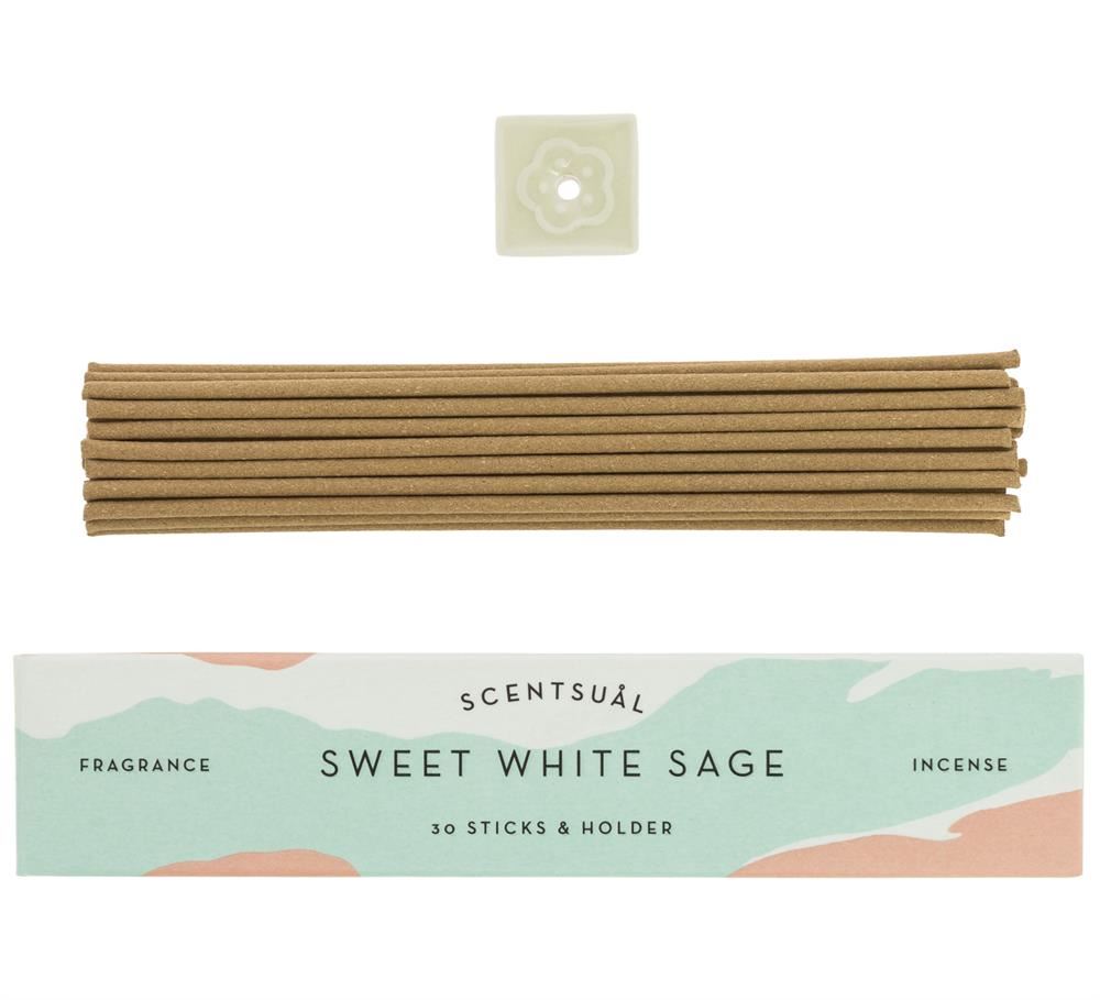 Nippon Kodo Scentsual Incense - Sweet White Sage 30 Sticks - 12 Pack