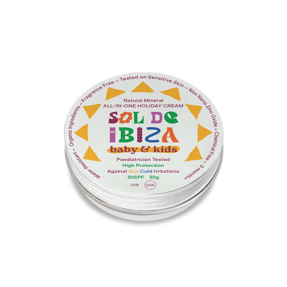 Sol De Ibiza Mini Tin Sol de Ibiza Baby & Kids Mineral all-in-one Cream SPF30