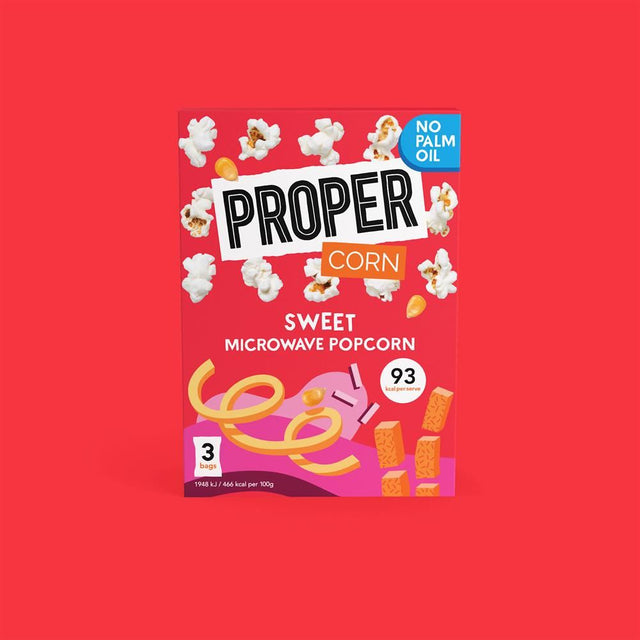 Proper Corn Back Propercorn Proper Corn Sweet Microwaveable Popcorn 70g - 5 Pack ...