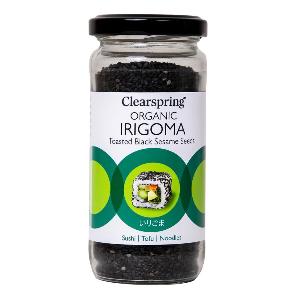 Clearspring Organic Irigoma - Toasted Black Sesame Seeds 100g