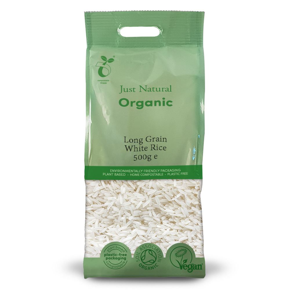 Just Natural Organic Organic Long Grain White Rice 500g