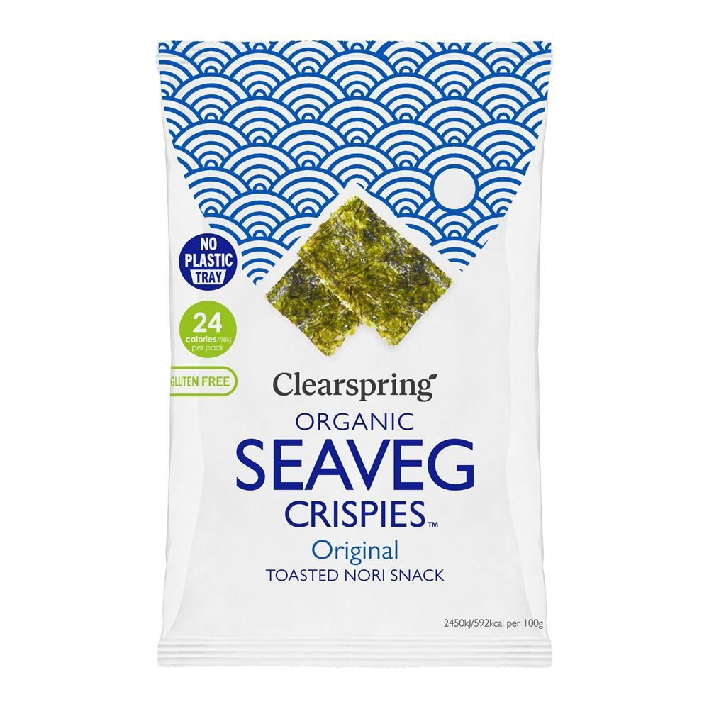 Clearspring Organic Seaveg Crispies Original 4g (TRAYLESS) - 20 Pack