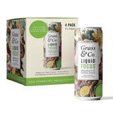 Grass and Co 4 x Liquid FOCUS Elderflower Lemon & Lion's Mane Nootropic 250ml