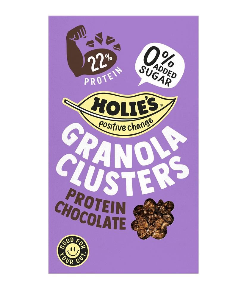 Holies Granola Clusters High Protien Fibre and Low Sugar 400g - 2 Pack