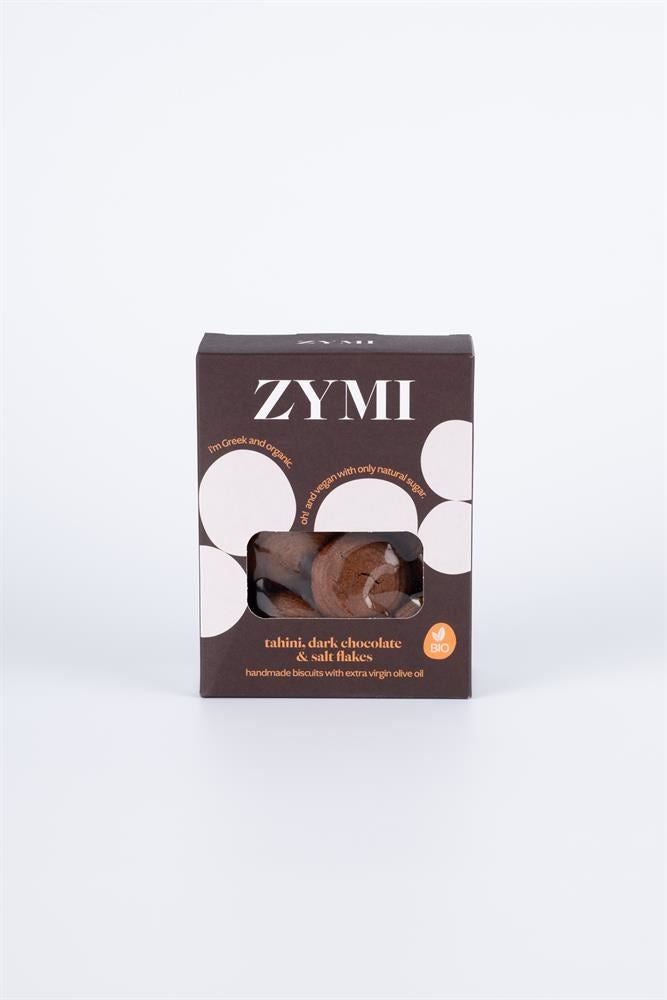 ZYMI Organic Biscuits with Tahini Dark Choc & Salt Flakes 150g