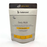 Balanced Daily Multi Vitamin 30 Veggie Caps - Refill Pouch