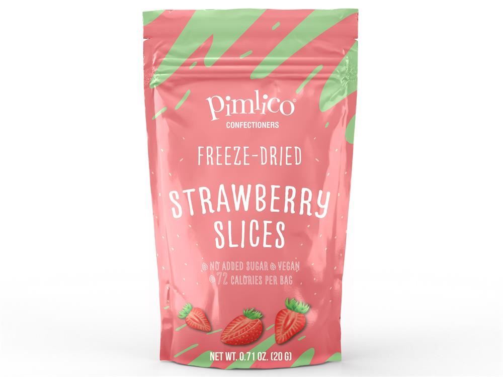 Pimlico Confectioners Freeze-Dried Strawberry Slices 20g - 6 Pack