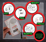 Trainer Armour Big Toe Hole & Heel Hole Preventer Patches - Black or White