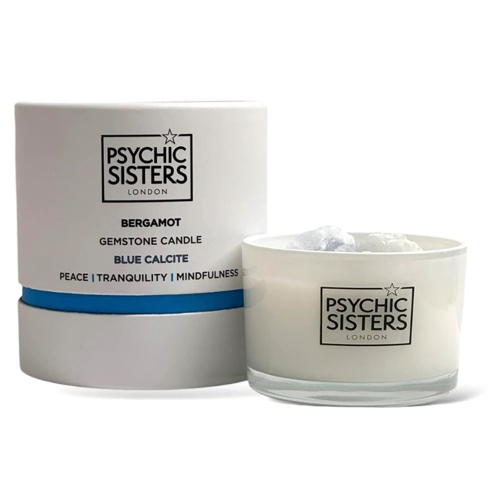 Psychic Sisters Large Bergamont Gemstone Candle
