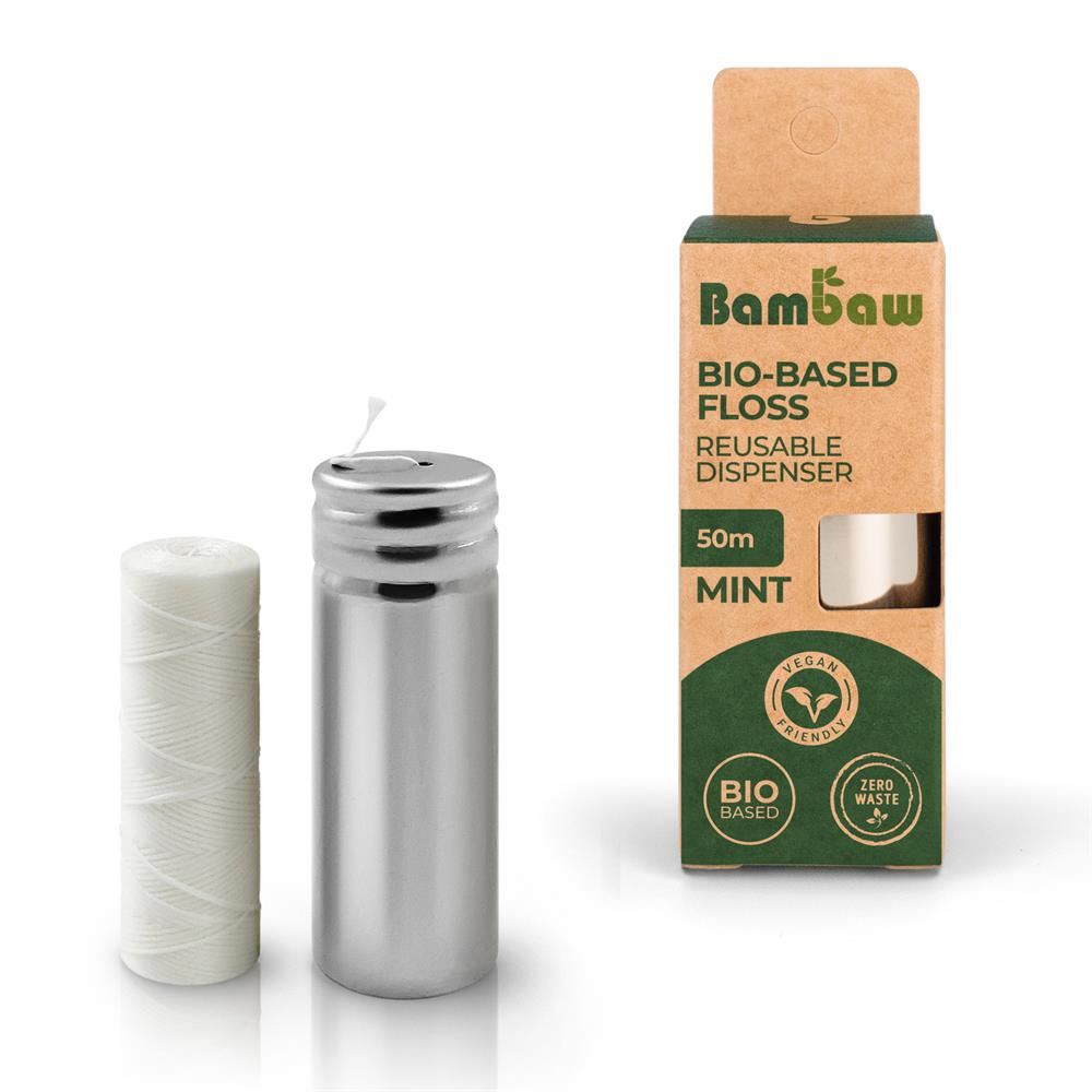 Bambaw Reusable stainless-steel floss dispenser PLA