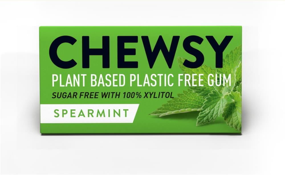 CHEWSY Spearmint Gum 15g - 12 Pack