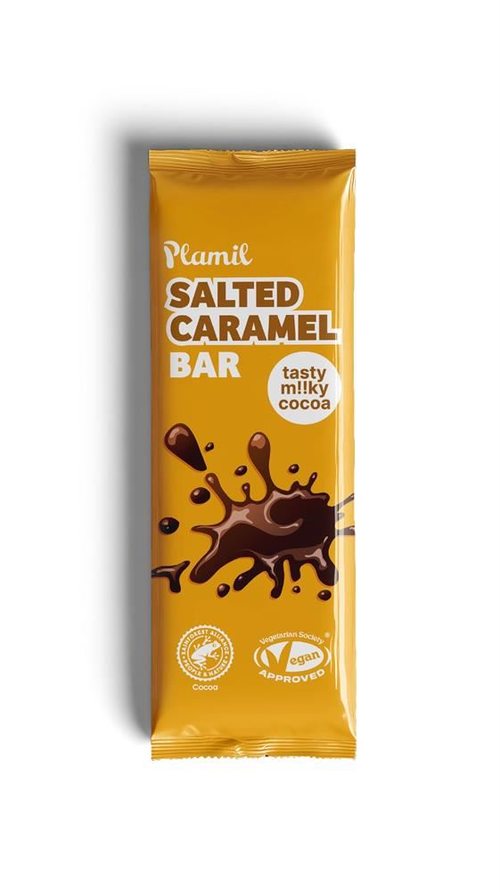 Plamil Salted Caramel Chocolate Bar 40g - 12 Pack