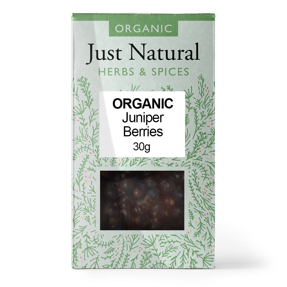 Just Natural Herbs Organic Juniper Berries (Box) 28g