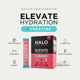 Halo ELEVATE ELECTROLYTES + CREATINE Raspberry & Watermelon 30 Sachets
