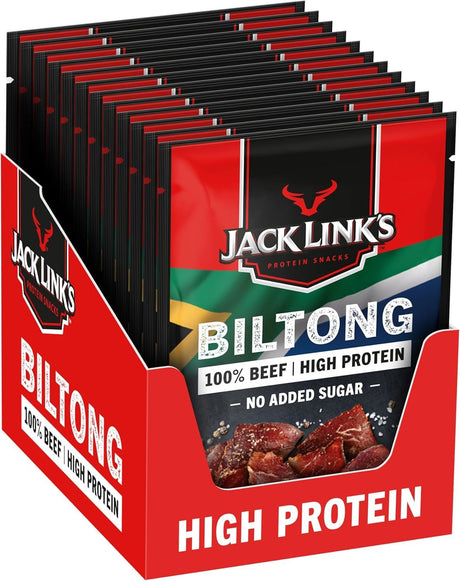 Jack Link's Protein Snacks Original Biltong 60g - Pack of 12