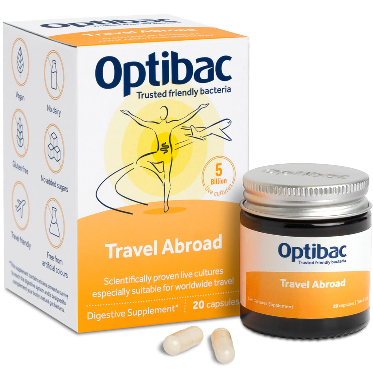 OptiBac Probiotics | Travel Abroad | 20 - 60 Capsules