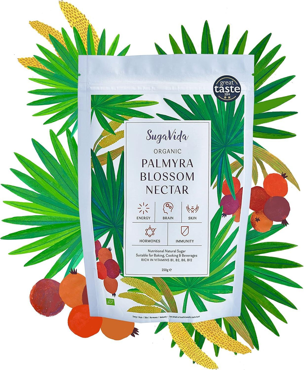 SugaVida's Nutritious Natural Palmyra Blossom Nectar Sugar 250g