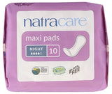 Natracare Natural Maxi Pads Night-time x 10 - 3 Pack