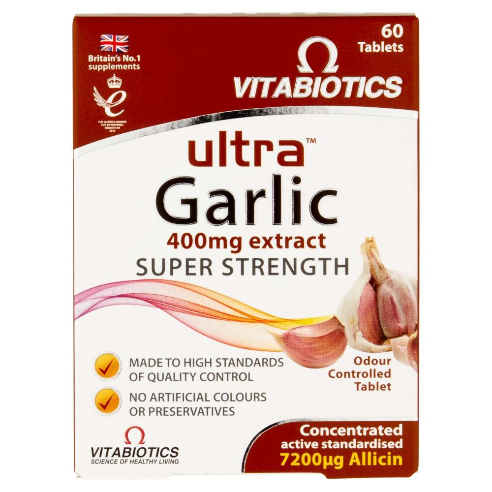 Vitabiotics Ultra Garlic 400mg Super Strength - 60 Tablets