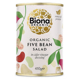 Biona Organic Five Bean Salad in Vinaigrette Dressing 410g