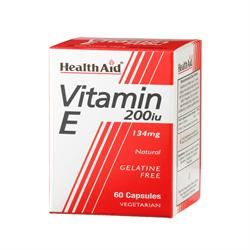 HealthAid Vitamin E 200iu Natural 60 Vegicaps