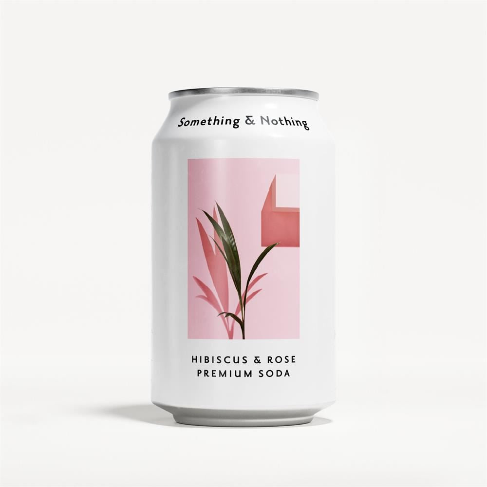 Something & Nothing Hibiscus & Rose Premium Soda 330ml