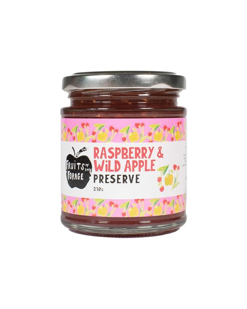Fruits of the Forage Preserve with British Raspberries Tangy Apples 210g 2 Pack